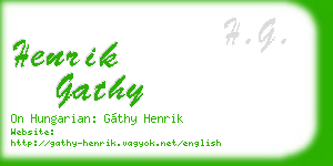 henrik gathy business card